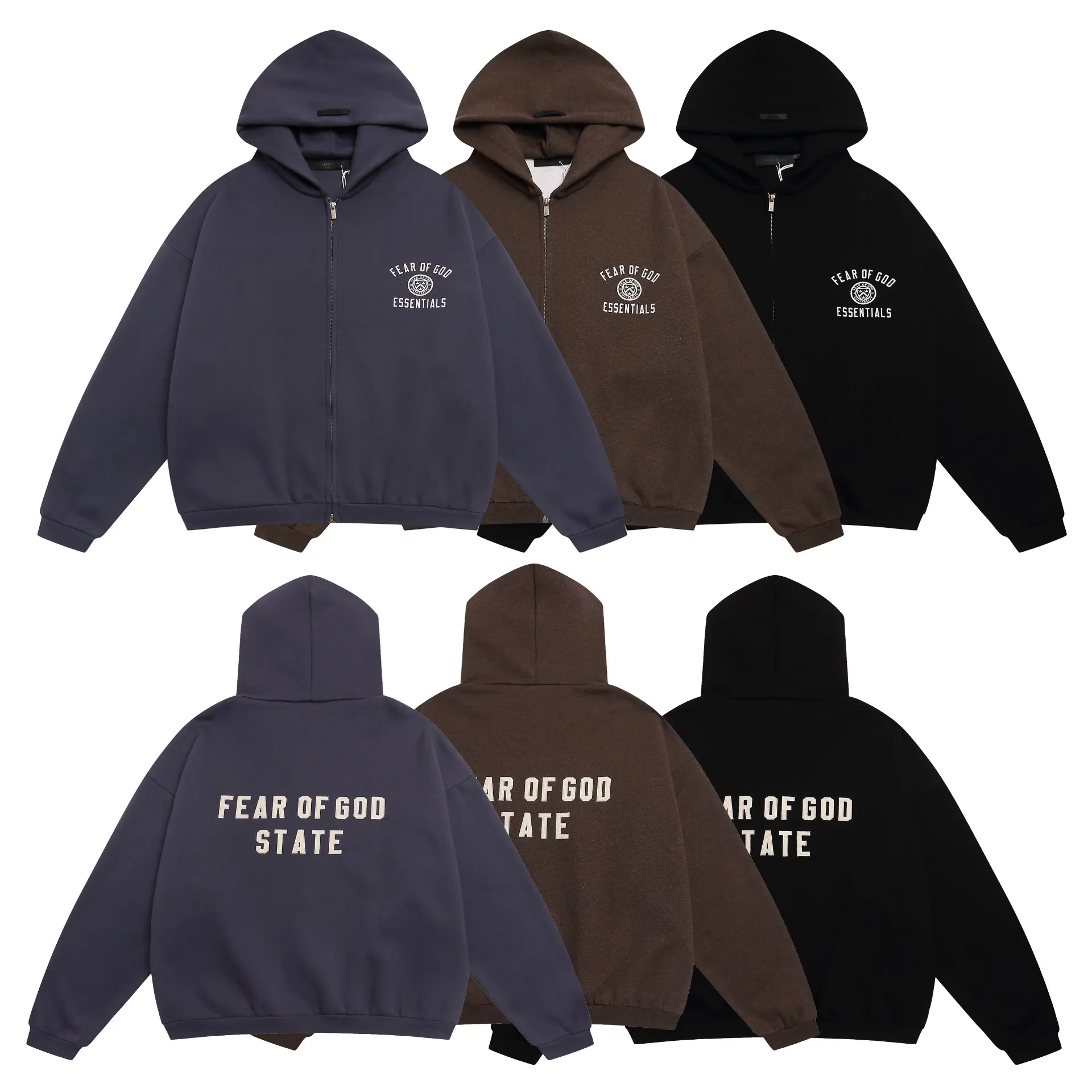 Essentials Fear of God ：W 2003# ： Blue Coffee Brown Sizes：S M L XL